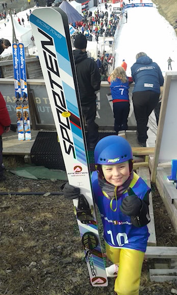 Eneste hofsokning med hoppski i Vikersund